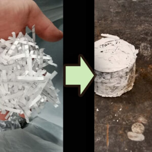 Briquettes from paper